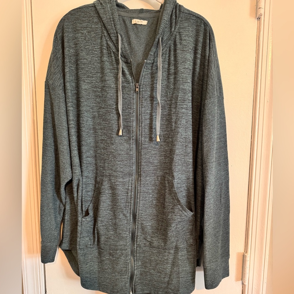 Lightweight dark green sweatshirt